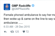 This might be the most mortifying 999 call ever