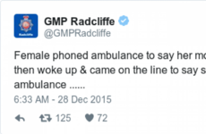 This might be the most mortifying 999 call ever