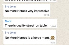 An Irish Mam got very lost in a Whatsapp conversation about horse racing