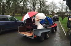 The floods in Tipp didn't stop these newlyweds making the reception