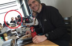 Elton John photobombed a lad who was trying to take a sneaky photo of him