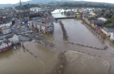 This unreal drone footage of Enniscorthy shows the extent of flooding