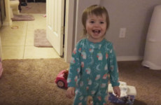 This little girl is far too impressed by her own farts