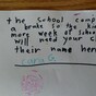 This little girl tried to get another week off school with an adorable fake note