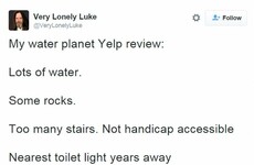 Luke Skywalker has been doing some very lonely Co Kerry reviews on Twitter