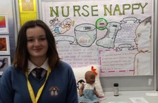 This 5th year student has invented a nappy that tells if babies are sick