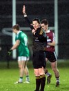 Cavan's Maggie Farrelly became the first woman to referee a senior men's county game tonight