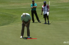Ernie Els missed an 18-inch putt - and it wasn't even close