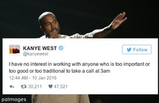 People are taking the piss out of Kanye West's mysterious late night tweet