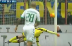 Italian goalkeeper pulls off a ridiculous save as Sassuolo shock leaders Inter