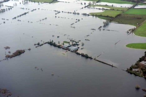 A flooded area of Athlone earlier this month  