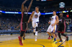 Steph Curry and his lightning hands made a complete mug of Chris Bosh
