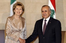 McAleese to meet Irish troops in Lebanon on final official trip