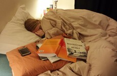 This guy shared a photo of his girlfriend sleeping for the sweetest reason