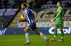 Referee unwittingly provides assist for Wigan goal