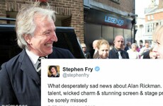 Alan Rickman's fellow actors are paying emotional tribute to the screen legend