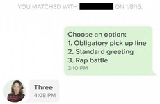 Here's how one guy's opening offer on Tinder sparked an epic rap battle