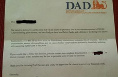 A kid asked for more pocket money and received an official letter from the Bank of Dad