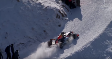 An 18-year-old F1 driver drove his €2.7 million race car down a ski slope