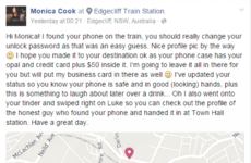 A man found a woman's lost phone and swiped right for himself on her Tinder