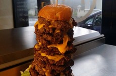Look at this monster 13-patty burger from a takeaway in Tipperary