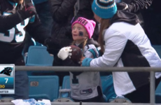This young Panthers fan might be the happiest person in the world this evening