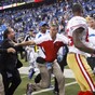 A brawl nearly erupted when 2 NFL coaches got into a post-game scuffle