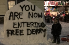 This Derry family's unconventional snowman is going viral on Facebook