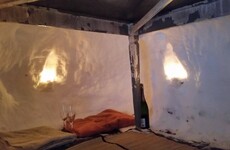 This couple built their very own snow house in their garden, and it's magnificent