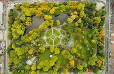 Stephen's Green looks pretty cool from the air in this stunning viral drone photo