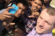 Lar Corbett joins kids' cricket match in Bangladesh - but plays with his hurl