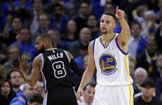 Episode number 28,492 in 'Steph Curry is ridiculously good at basketball'