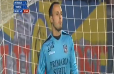WATCH: A goalie turn his back on a penalty in protest