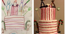 This baker made a cake exactly how a 6-year-old drew it