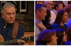 A gorgeous moment on the Late Late saw the whole audience singing Streets of London