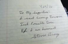 Making a Murderer's Steven Avery has sent a personal note to his supporters from prison