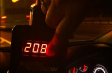 Gardaí clocked a car doing 208km per hour last night