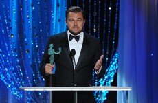 Leonardo DiCaprio just called Domhnall Gleeson 'Dumble' on the SAG awards stage