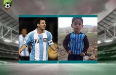 The little boy with the plastic jersey has been found, and now he's set to meet his hero