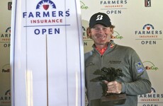 Dunne, Lowry share 13th as Snedeker wins Farmers title without hitting another shot