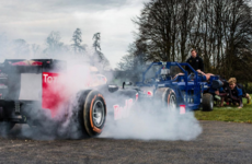 Ever wondered who'd win in a fight between an F1 car and a rugby pack?