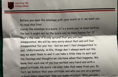 An Antrim primary school sent this lovely letter to its students with their exam results