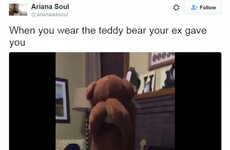 Teens are ripping open giant teddy bears and climbing inside them to dance