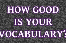How Good Is Your Vocabulary?