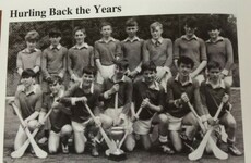 Liam Neeson's school just shared an old photo of him on the hurling team