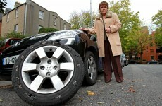 Dana back on the road as gardaí investigate tyre blowout