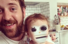 When this dad tried to do an adorable face swap with his baby it didn't go well