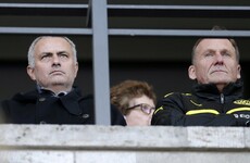 Dortmund coach plays down rumours as Jose Mourinho spotted at game