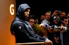 Angry Cam Newton cuts news conference short after Super Bowl loss
