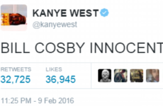 Kanye West tweeted 'Bill Cosby is innocent' and Twitter lost the head